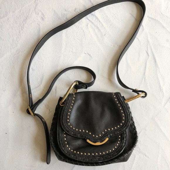 Cynthia Rowley Black Leather Phoebe Crossbody Bag - Picture 2 of 8